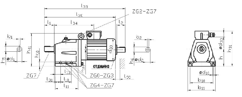 Конструкция G 110 ZG, KMR